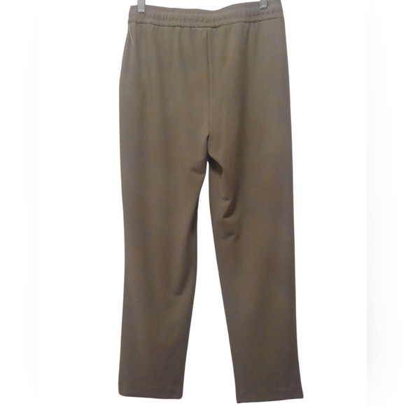 Joie - NWT Olive Green Straight Leg Pants W/ Tie String, Elastic Waist, Size P/S - Picture 6 of 9